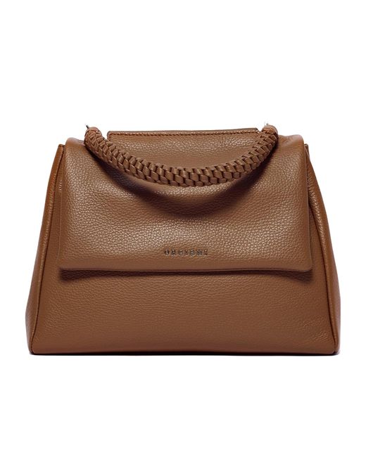 Orciani Brown Sveva Sense Scooby Midi Shoulder Bag