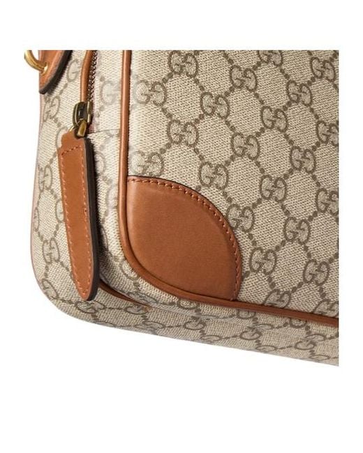 Gucci Natural Gg Emblem Medium Crossbody Bag for men