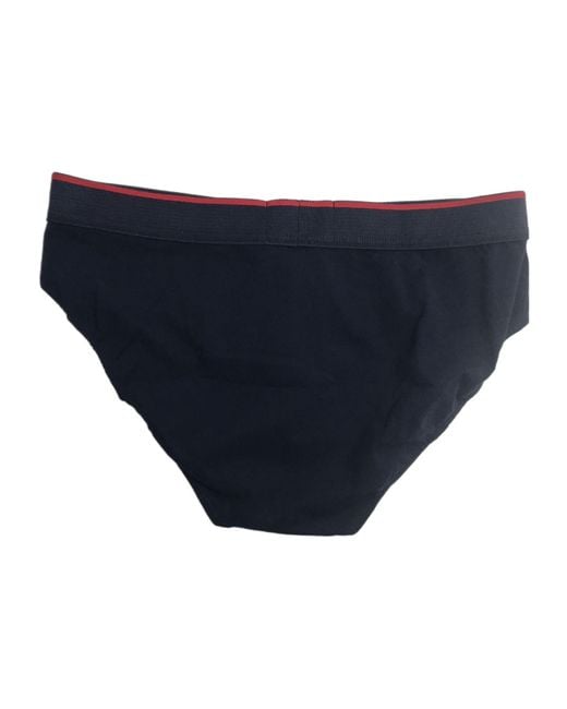 Emporio Armani Blue Striped Logo Panties for men