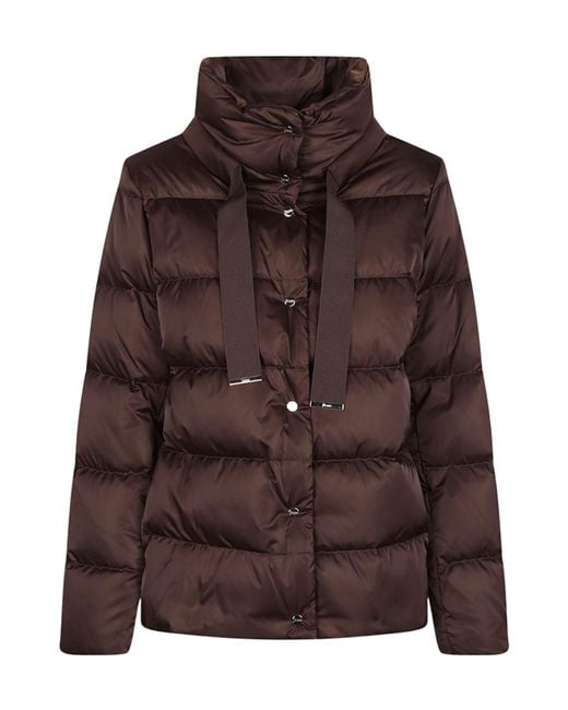 Herno Brown Long-Sleeved Padded Jacket