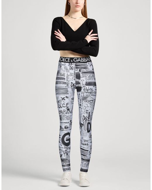 Dolce & Gabbana Gray Stretch Sports Pants