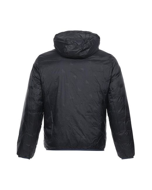 Emporio Armani Blue Front Zip Padded Jacket for men