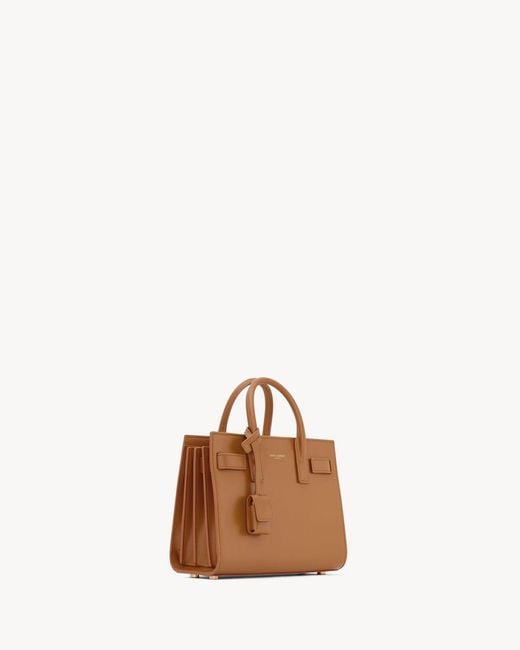 Saint Laurent Brown Sac De Jour Nano Tote Bag