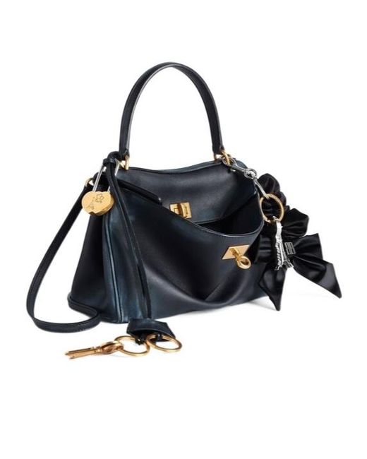 Balenciaga Blue Rodeo Charm Detailed Mini Handbag