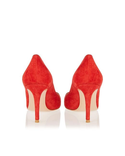 Gianvito Rossi Red Pointed-Toe Pumps