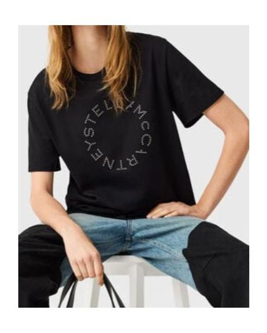 Stella McCartney Black Short Sleeve Crewneck T-Shirt