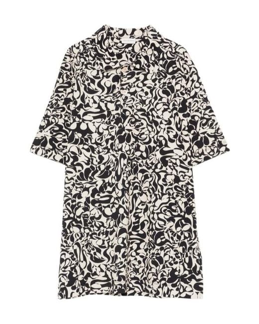 Dries Van Noten White Printed Shirt for men