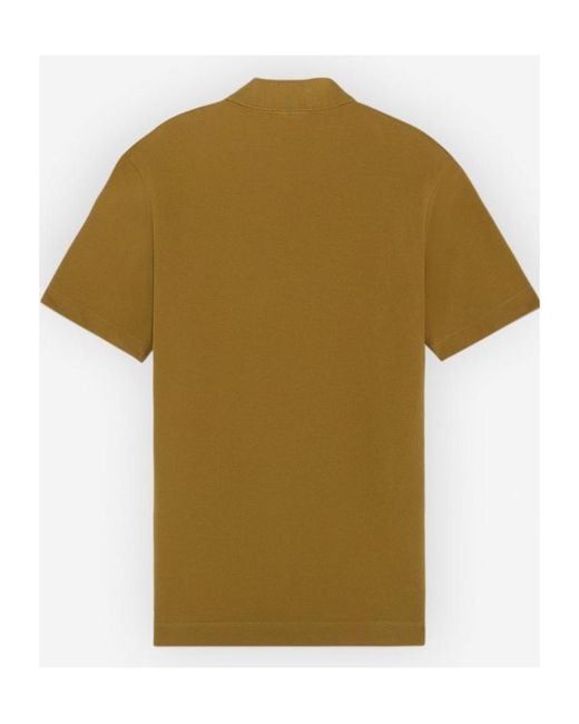 Maison Kitsuné Green Maison Kitsuné Bold Fox Head Patch Polo Shirt for men