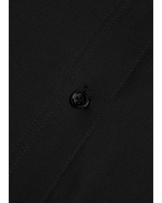Vince Black Stretch-Silk Shirt