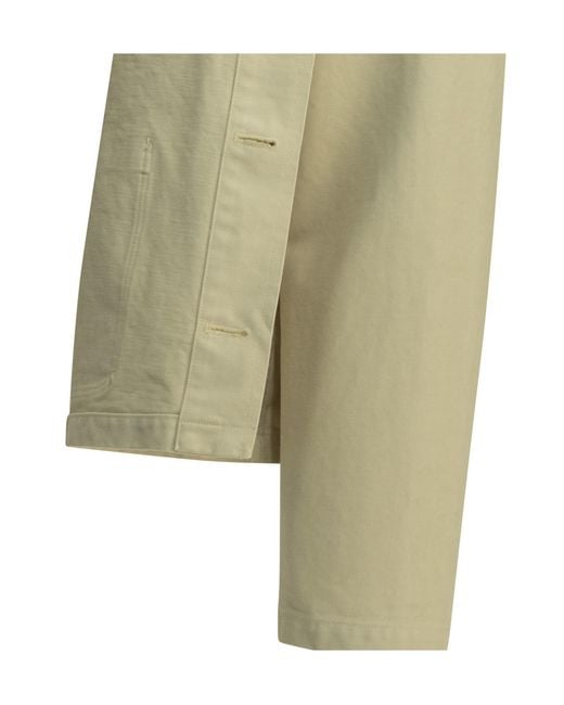 Auralee Green Patch-Pocket Coats for men