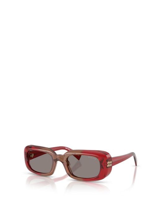 Miu Miu Pink Full-Rim Sunglasses