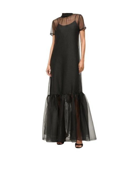 Staud Black Turtleneck Dress