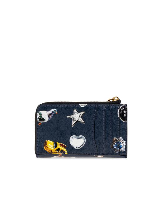 Marc Jacobs Blue The Trinket Utility Snapshot Top Zip Wallet