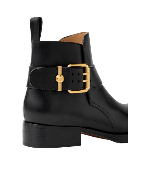 Versace Black Orlando Leather Boots for men