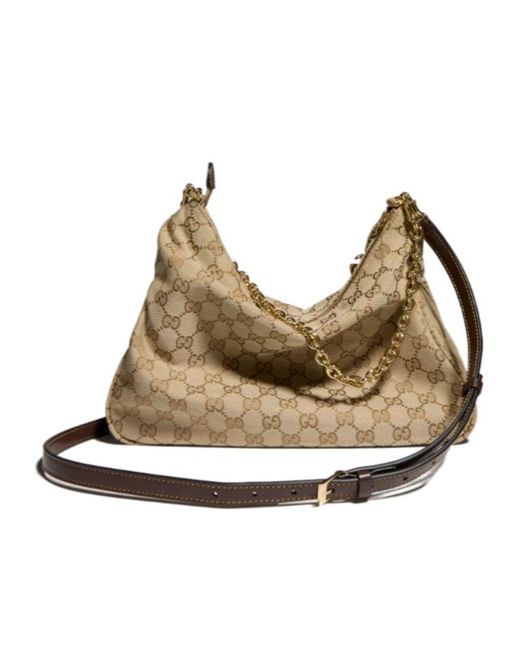 Gucci Natural Lady Lunetta Chain Medium Shoulder Bag