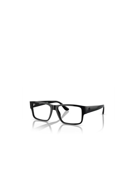 Versace White Eyewear Square Frame Glasses for men