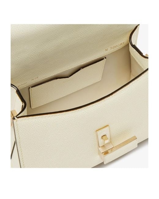 Valextra White Iside Crossbody Micro Bag