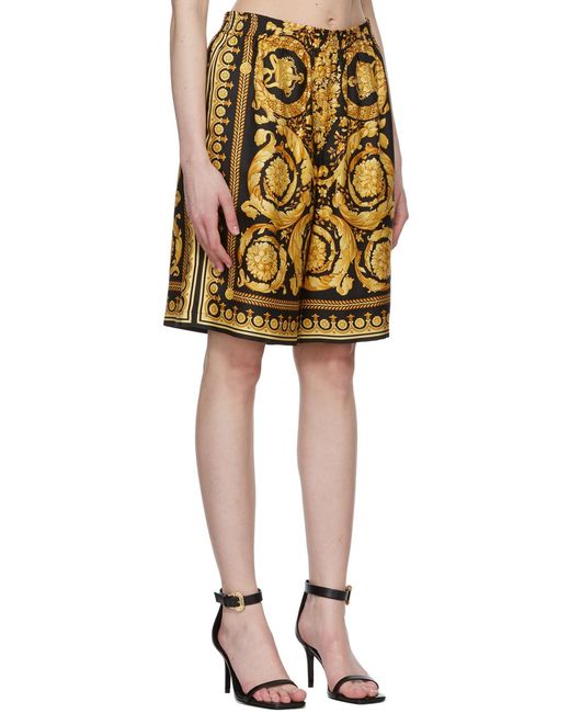 Versace Yellow Casual Shorts for men