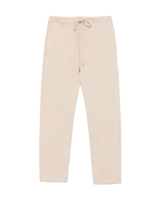 Moschino Natural Drawstring Casual Pants