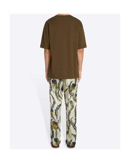 Dries Van Noten Multicolor Floral-Print Straight-Leg Trousers for men