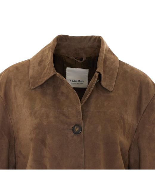 Max Mara Brown 'S Smmastrale Button-Up Jacket