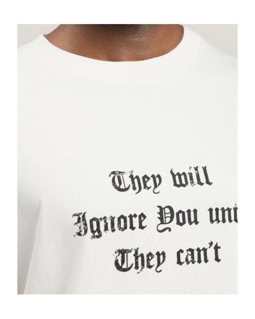 Palm Angels White Statement Regular Tee for men