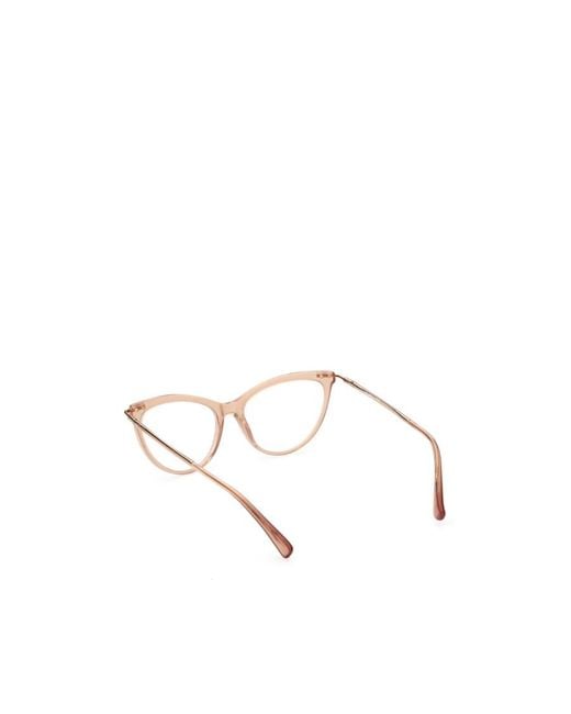 Max Mara White Cat-Eye Glasses