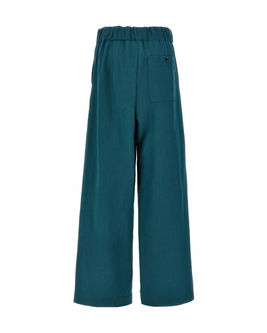 Dries Van Noten Green Pila Straight-Leg Pants