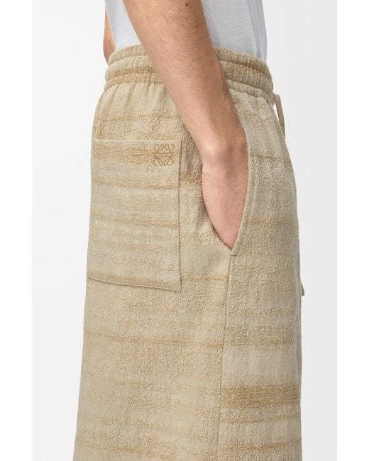 Loewe Natural Drawstring Shorts for men