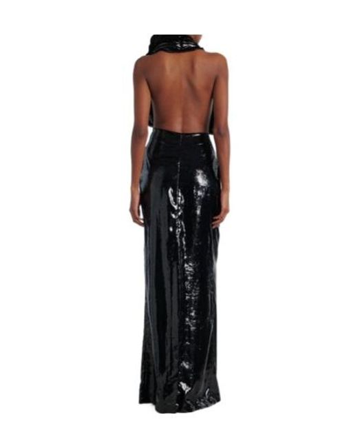 Stella McCartney Black Halterneck Velvet Gown