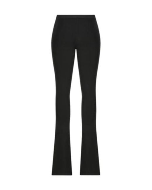 Prada Black Flared Knit Pants