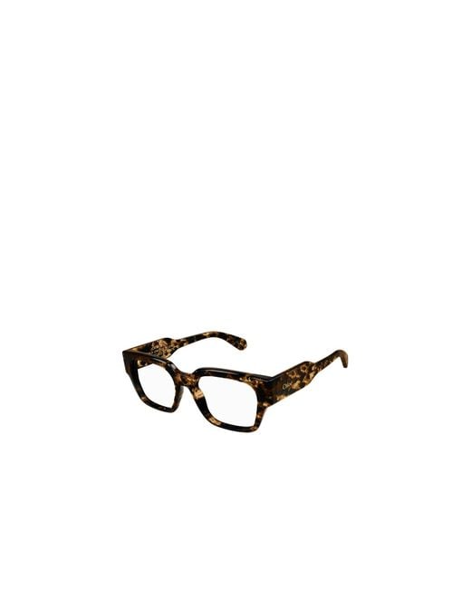 Chloé White Geometric Frame Flat Mirror