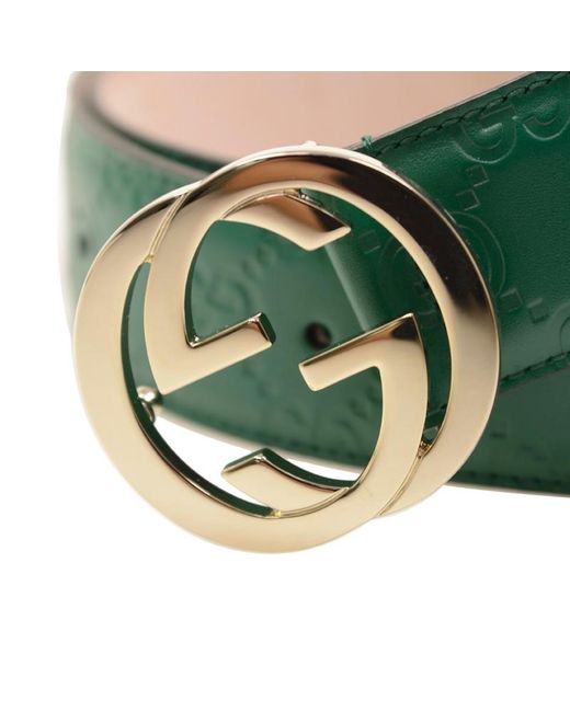 Gucci Green Signature Belt