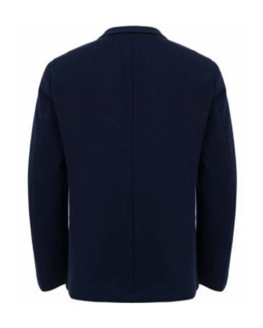 Boss Blue Long-Sleeved Suit Jacket for men