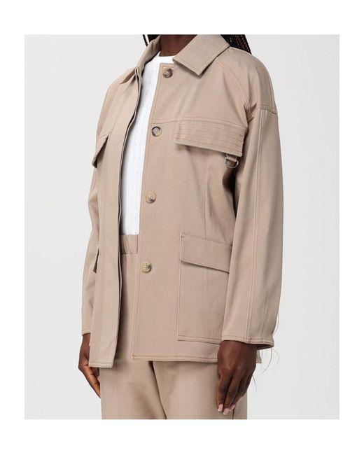 Max Mara Natural Long-Sleeved Casual Jacket