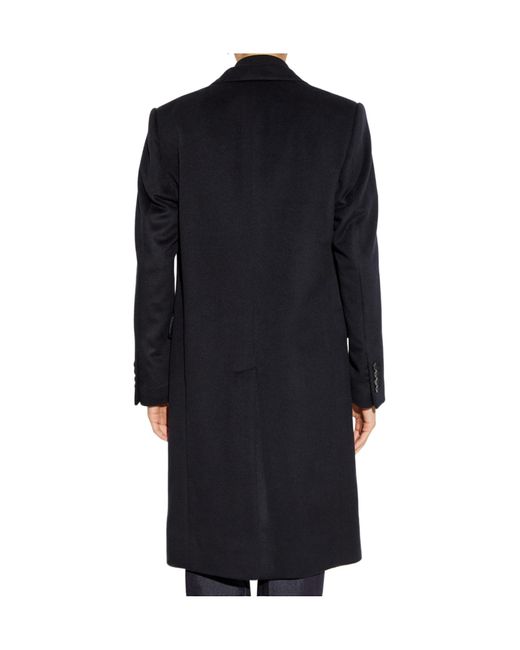 Dolce & Gabbana Blue Single-Breasted Coat for men