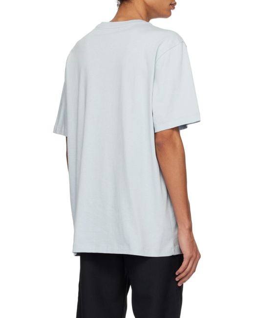OAMC Blue Logo-Printed Crewneck T-Shirt for men