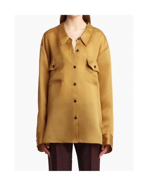 Khaite Yellow Matteo Top