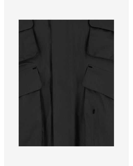 Save The Duck Black Multi-Pocket Coat for men