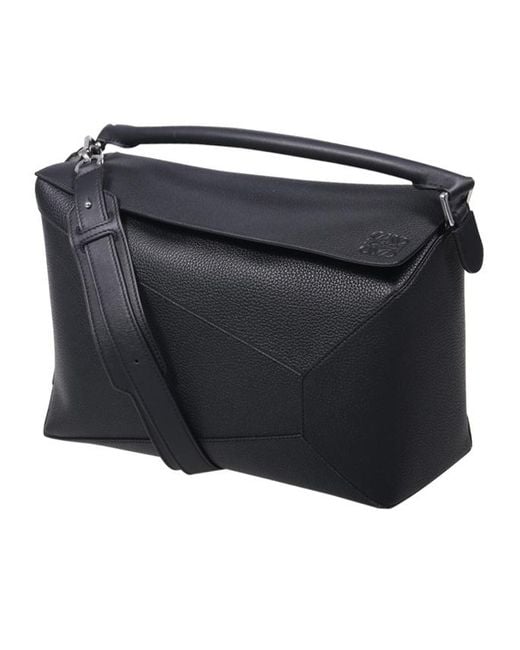 Loewe Black Large Puzzle Bag for men
