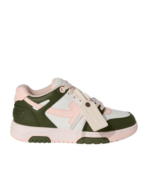 Off-White c/o Virgil Abloh Multicolor Out Of Office Calf Leather Military Sneaker