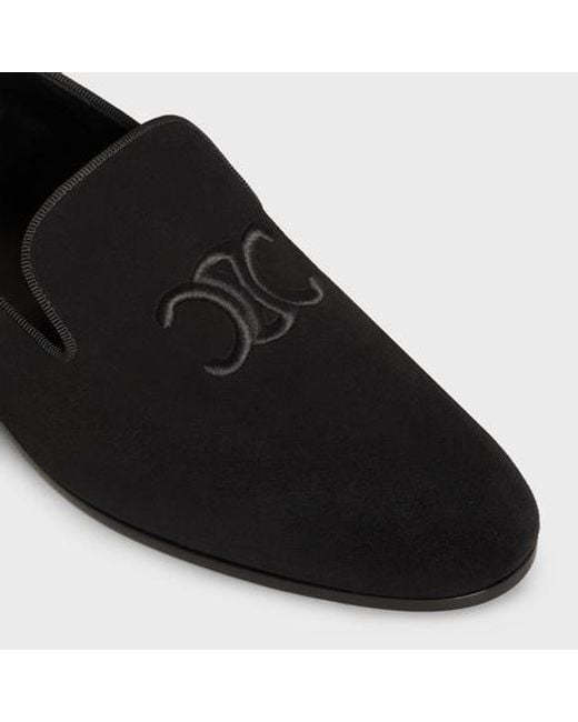 Céline Black Triomphe Slippers for men