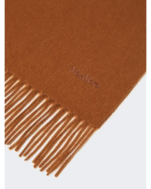 Max Mara Brown Tassel Scarf