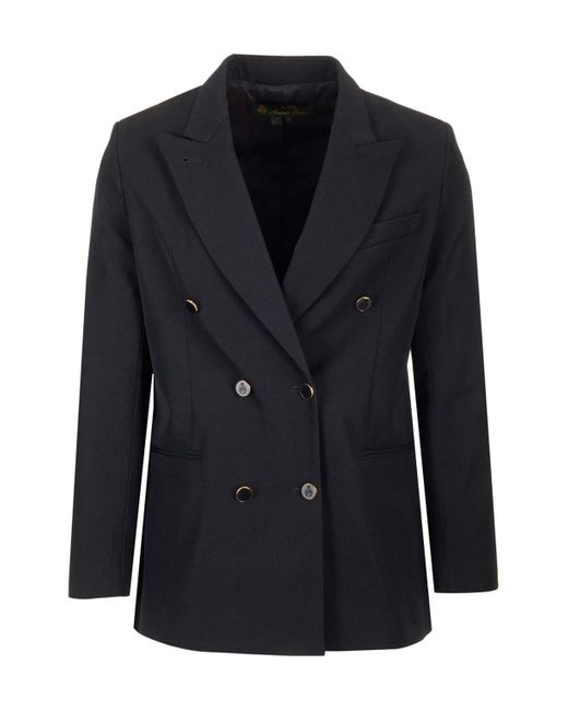 A.P.C. Blue Cohey Double-Breasted Blazer