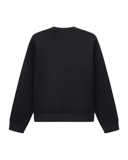Emporio Armani Black Crew-Neck Sweatshirt for men