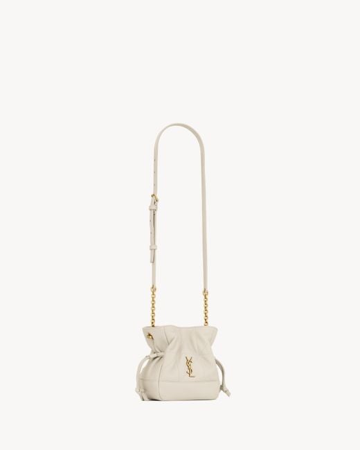Saint Laurent Natural Jamie Mini Bucket Bag