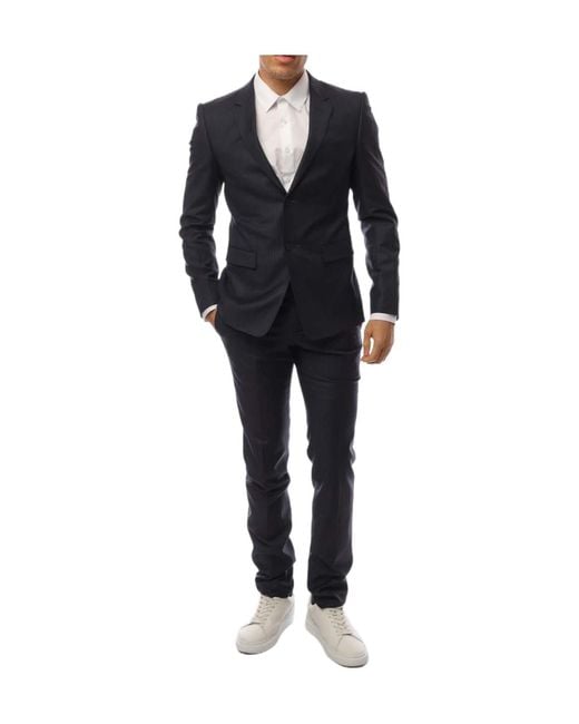 Emporio Armani Black Singlebutton Suit Set for men
