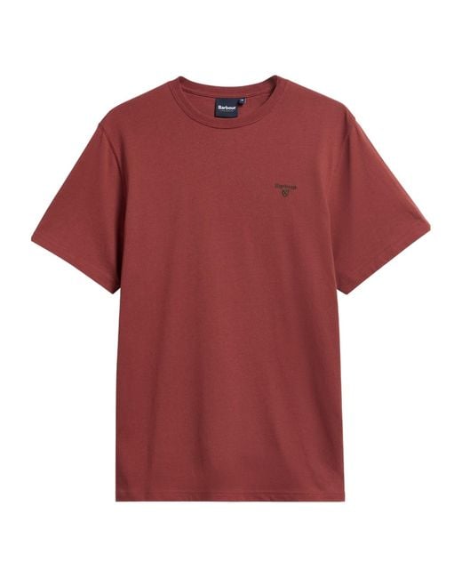Barbour Logoembroidered Crewneck Tshirt for men