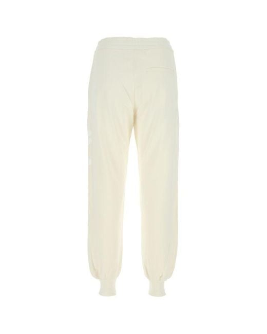 McQueen White Logo Printed Track Pants