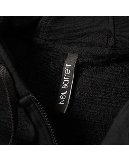 Neil Barrett Black Long-Sleeved Zipper Casual Jacket for men